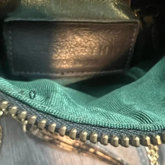 Kelly Wynne Black & Gold Fold-Over Bag - Picture 9 of 15